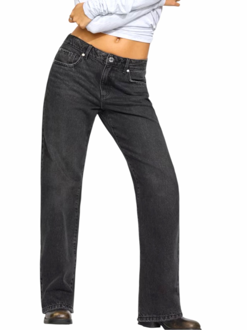 Garage Slouchy Black Denim Jeans Size  03/26